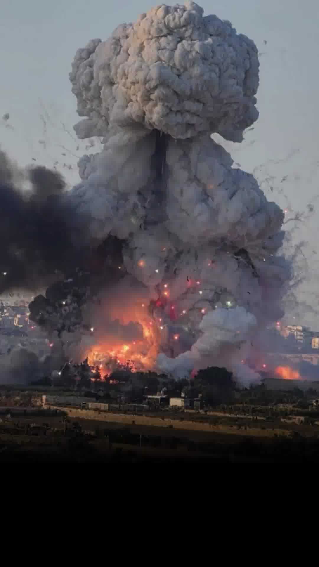 צפו: פיצוץ ענק במפעל זיקוקים באי מלטה ניפץ חלונות והרעיד את כל האזור