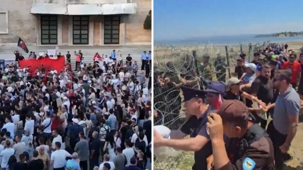 אלבניה הפגנות קושנר טראמפ ישראל אלבניה הפגנות קושנר טראמפ ישראל