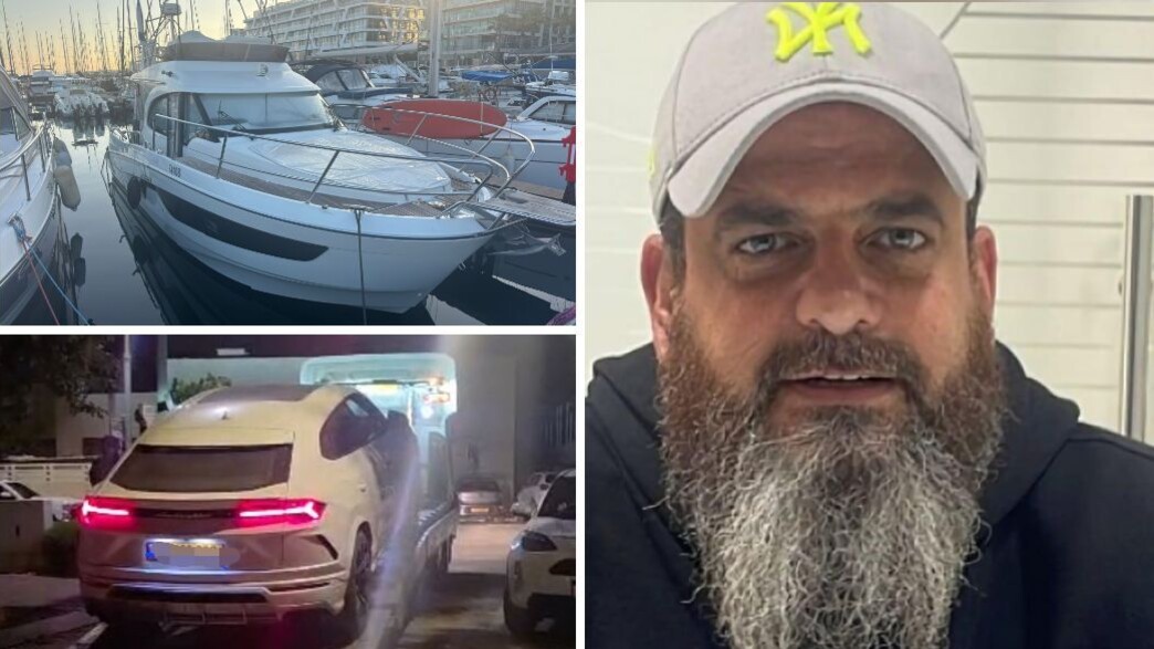 ראש ארגון הפשע שמוליק הרוש, היאכטה והרכב שנתפסו