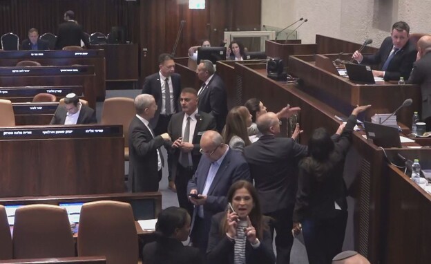 בלגן במליאת הכנסת בזמן ההצבעה למבקר המדינה