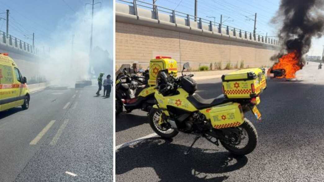פיצוץ רכב חולון