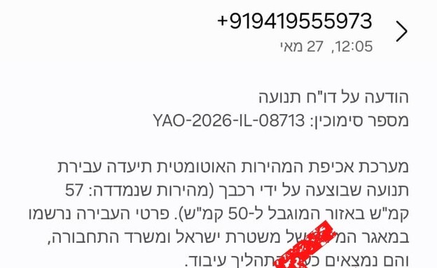 פייק ניוז דוחות משטרה (צילום: דוברות משטרת ישראל)