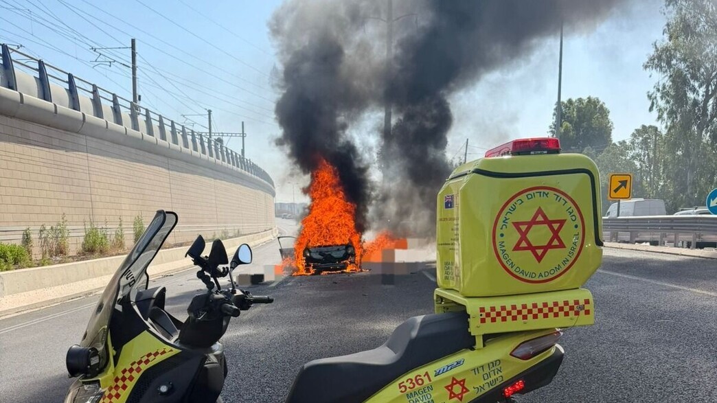 פיצוץ רכב בתל אביב