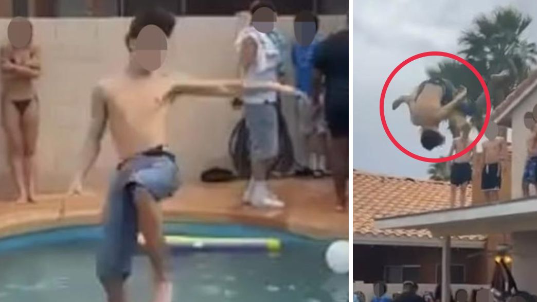 קפץ מהגג לבריכה במסיבת תיכוניסטים – ותלש לעצמו את האוזן
