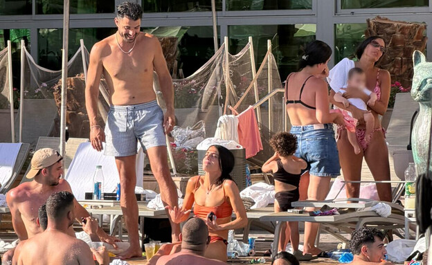פפרצי בר כהן ואליאב טעטי בחופשה באילת