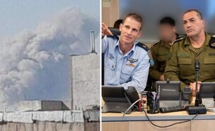 הבכירים בבור והתקיפות בלב איראן (צילום: דובר צה"ל, רשתות חברתיות לפי סעיף 27א)