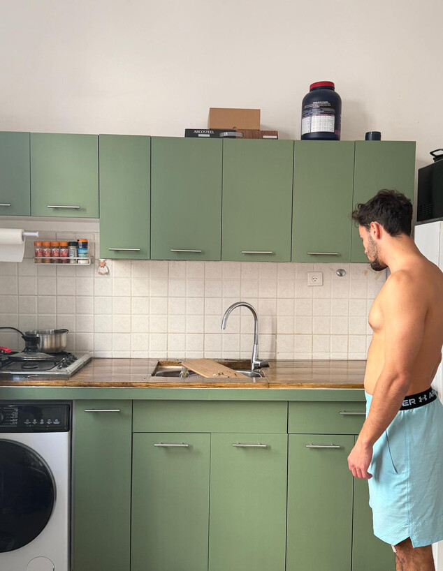 מייקאובר לדירה תל אביבית טל שפירר משטח מטבח אחרי ה מייקאובר לדירה תל אביבית טל שפירר משטח מטבח אחרי ה
