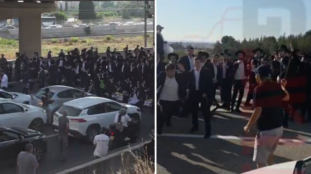 עימותים בחסימות החרדים בכביש 4 עימותים בחסימות החרדים בכביש 4