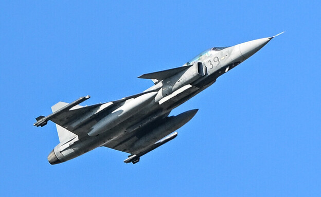 מטוס JAS-39 גריפן, הונגריה (צילום: Artur Widak/NurPhoto , getty images)