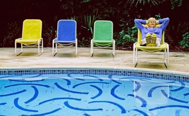 בבית של דיוויד הוכני (צילום:  Mary E. Nichols for AD magazine)