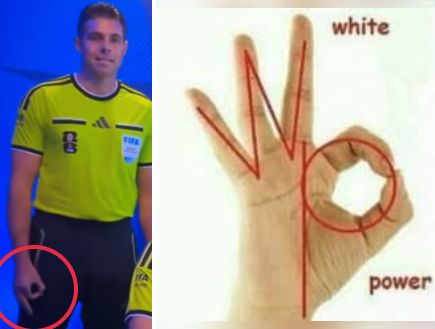 ברשת טוענים ששופט ה-VAR נתפס מסמן White Power בידו – ובפיפ"א בודקים