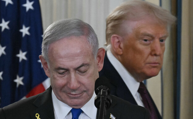 ראש הממשלה בנימין נתניהו ונשיא ארה"ב דונלד טראמפ (צילום: ANDREW CABALLERO-REYNOLDS / AFP via Getty Images)