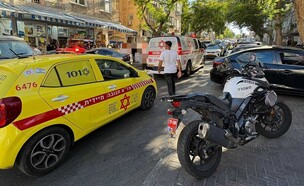 זירת האירוע בחולון (צילום: תיעוד מבצעי מד"א)
