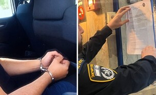 מעצר שב"ח, סגירת מסעדה (צילום: דוברות המשטרה)