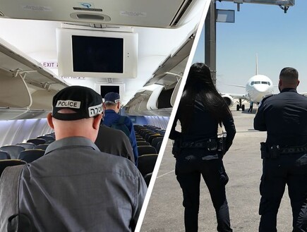 שוטרים פשטו על מטוס בנתב"ג - והובילו למעצר חשוד ברצח שהוסגר מגיאורגיה