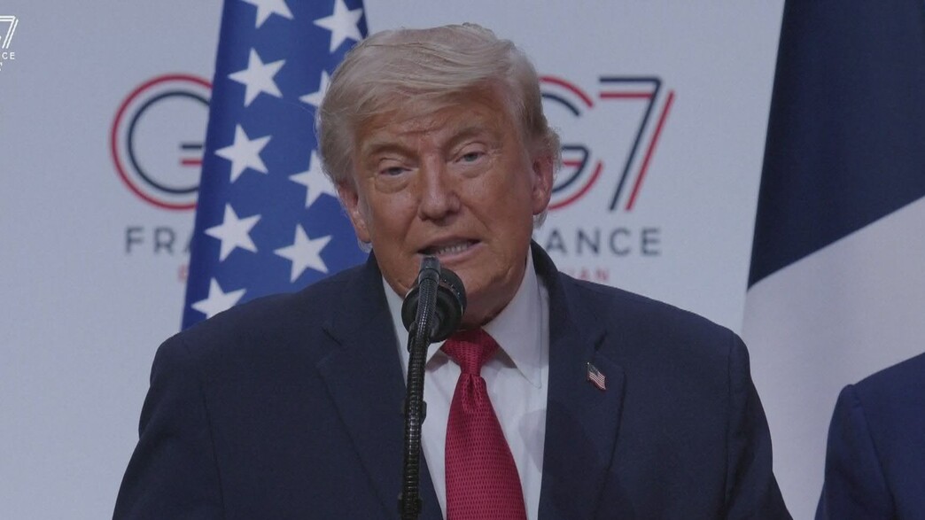 נשיא ארה"ב דונלד טראמפ בועידת הG7 נשיא ארה"ב דונלד טראמפ בועידת הG7