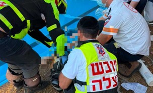 ילדה טבעה (צילום: מד"א)