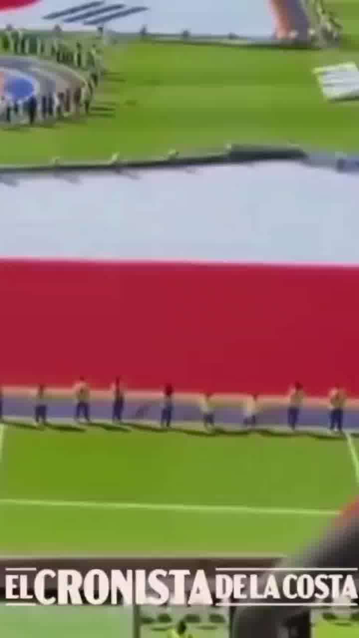 אופסי: אחד הדגלנים של קטאר מעד, השאר לא שמו לב וגלגלו אותו לתוך הדגל
