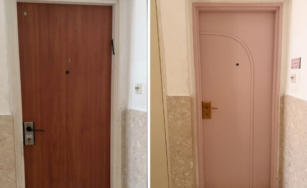 השיפוצניקית: מייקאובר לדלת (צילום: השיפוצניקית)