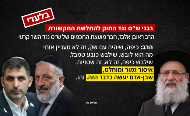 רבני ש"ס נגד החוק להחלשת התקשורת רבני ש"ס נגד החוק להחלשת התקשורת