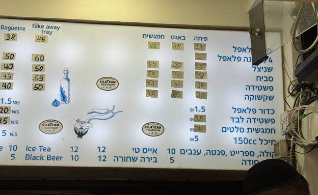 המחירון. פלאפל הבוטקה. אילת המחירון. פלאפל הבוטקה. אילת