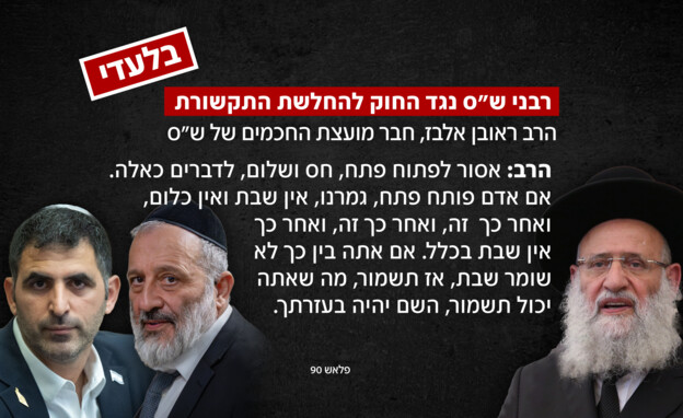 רבני ש"ס נגד החוק להחלשת התקשורת רבני ש"ס נגד החוק להחלשת התקשורת