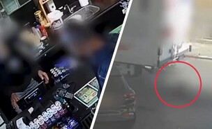 תיעוד העימות והדריסה בתחנת הדלק (צילום: דוברות המשטרה)