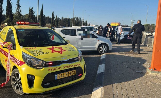 זירת הרצח (צילום: דוברות מד"א)