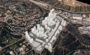 תכנית חידוש שכונת המייסדים בכרמיאל (הדמיה: לרמן בן שושן אדריכלים)