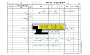 יומני המבצעים מיום חטיפת גלעד שליט (צילום: ארכיון צה"ל במשרד הביטחון)