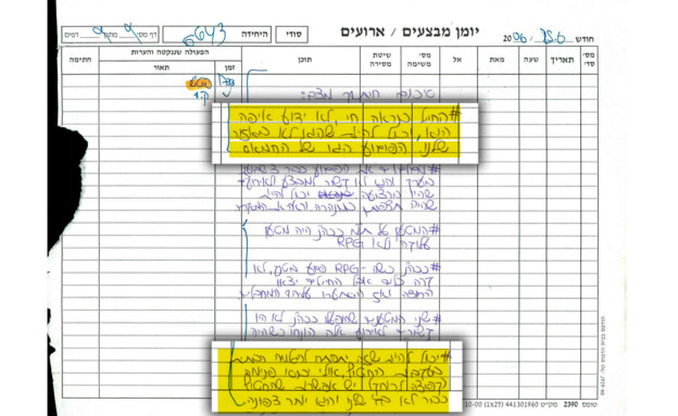 יומני המבצעים מיום חטיפת גלעד שליט