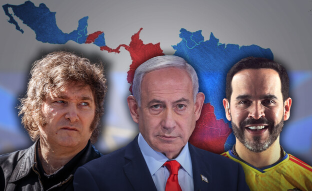 אבלרדו דה לה אספריאלה, בנימין נתניהו, חאבייר מיליי (צילום: JUAN BARRETO, אלוני מור, יונתן זינדל, getty images, פלאש 90)
