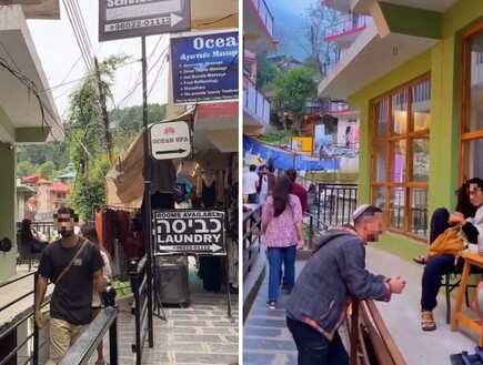 התפריטים והשלטים רק בעברית: בהודו נלחמים ב"מיני ישראל" שקמה במדינה