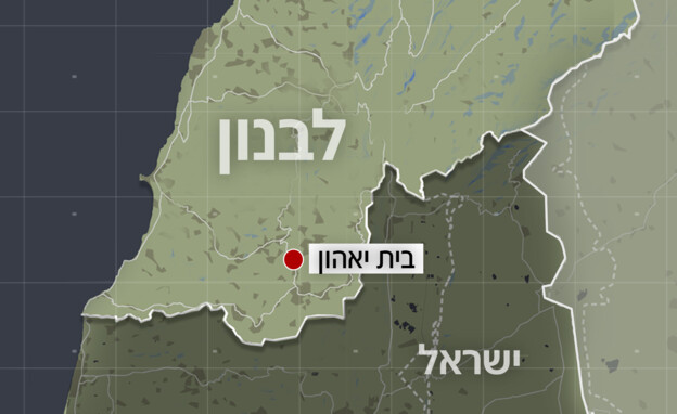 מפת כפר בית יאהון שבדרום לבנון