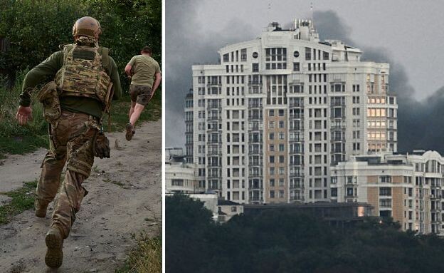 התקיפות בלב הערים (צילום: Pierre Crom | Genya SAVILOV / AFP via Getty Images)
