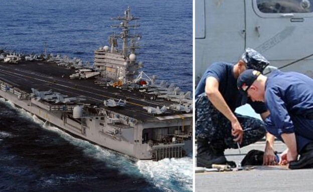 האירועים בצי (צילום: Dylan McCord/U.S. Navy | LAURENT FIEVET / AFP via Getty Images)