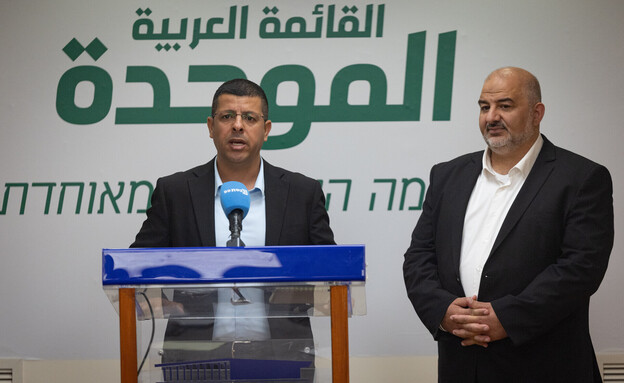 חבר הכנסת ואליד אלהואשלה ויו"ר רע"ם מנסור עבאס