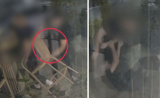 תיעוד הקטטה במסעדה