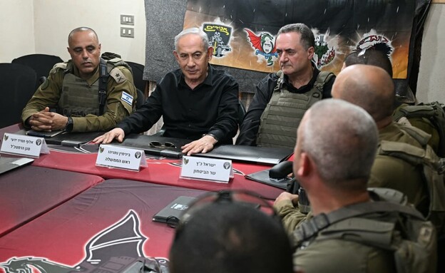 ראש הממשלה נתניהו ושר הביטחון כ"ץ ברצועת הביטחון