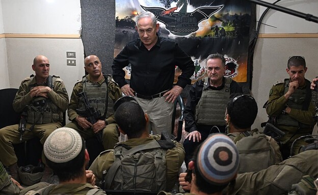 ראש הממשלה נתניהו ושר הביטחון כ"ץ ברצועת הביטחון