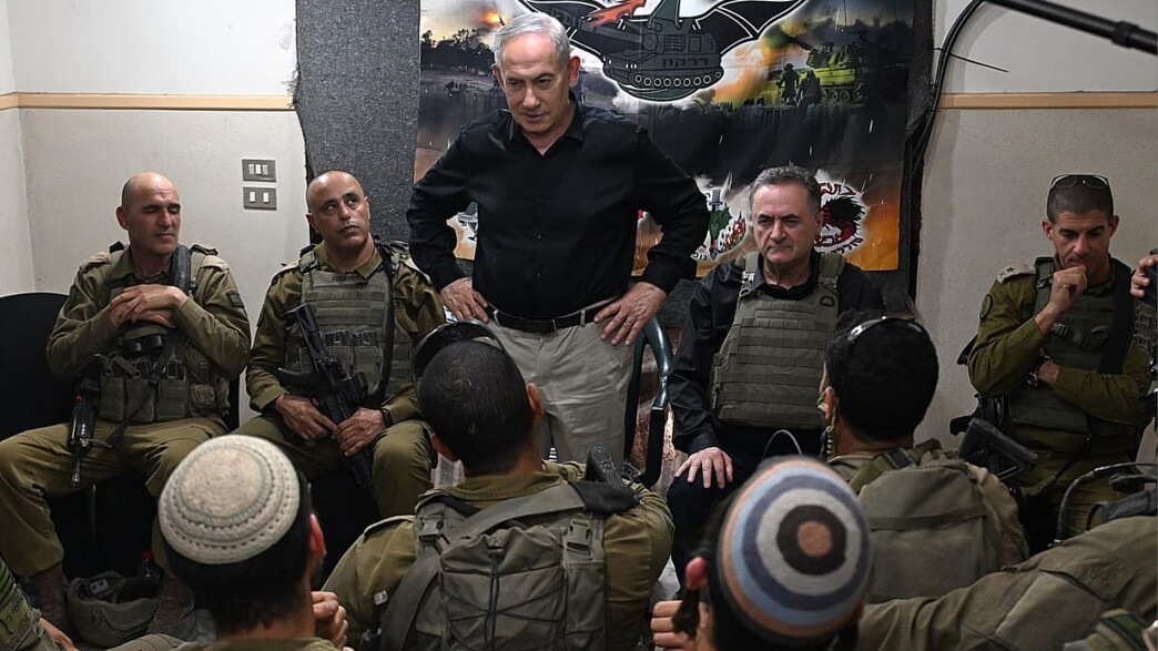 ראש הממשלה נתניהו ושר הביטחון כ"ץ ברצועת הביטחון ראש הממשלה נתניהו ושר הביטחון כ"ץ ברצועת הביטחון