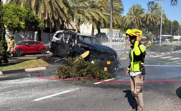 זירת הפיצוץ בקריית חיים זירת הפיצוץ בקריית חיים