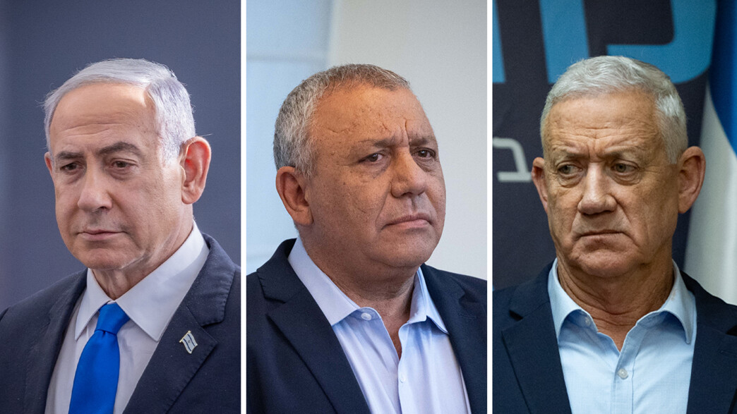 בני גנץ, גדי איזנקוט ובנימין נתניהו בני גנץ, גדי איזנקוט ובנימין נתניהו