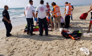 טביעה בקריית ים (צילום: איחוד הצלה)