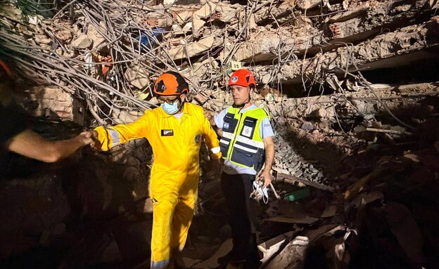 צוות זק"א בזירת ההרס צוות זק"א בזירת ההרס