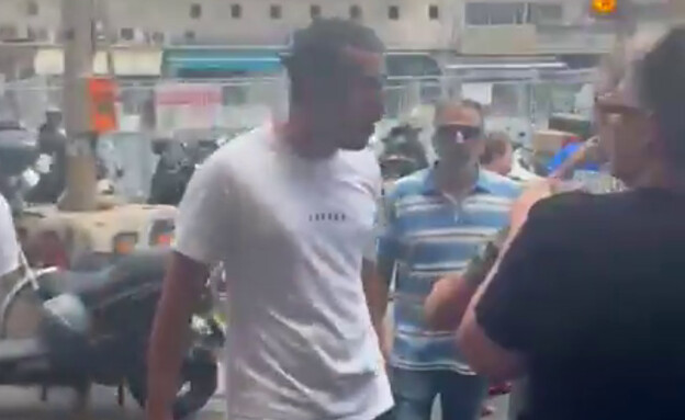 מהומה אלימה בשוק התקווה (צילום: לפי סעיף 27 א')