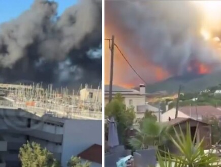 אירופה בוערת: שריפות ענק בספרד ופורטוגל - אזורי תיירות נפגעו