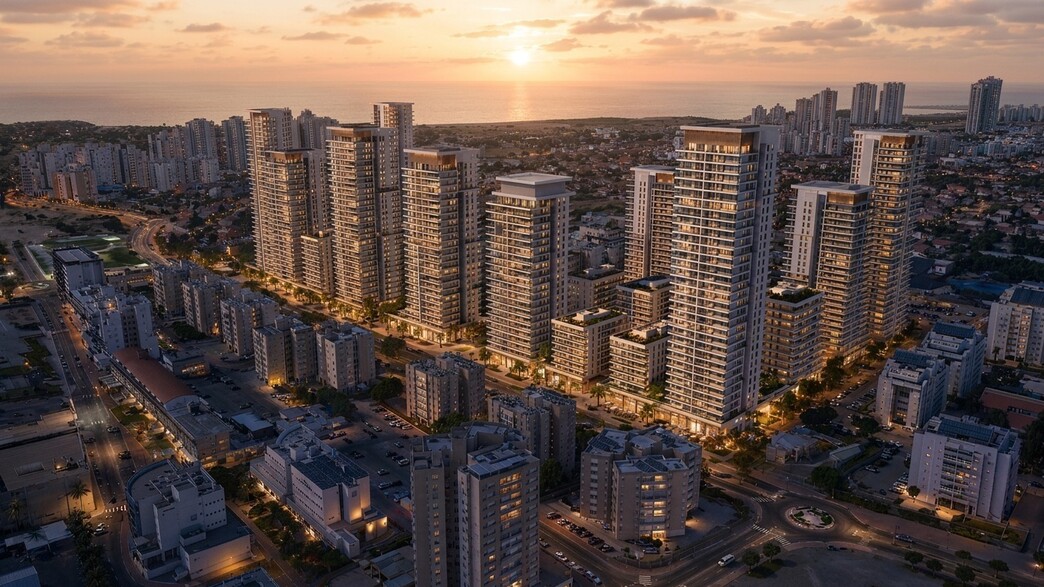 מגדלים בשכונת אפרידר באשקלון מגדלים בשכונת אפרידר באשקלון