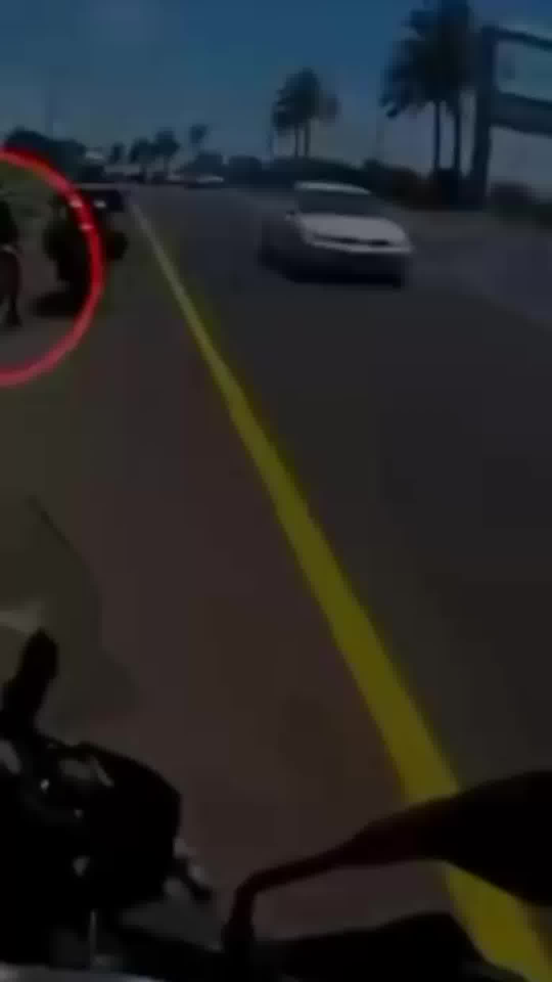תיעוד: מרדף אחר רוכב אופנוע החשוד בסחר בסמים נגד כיוון התנועה