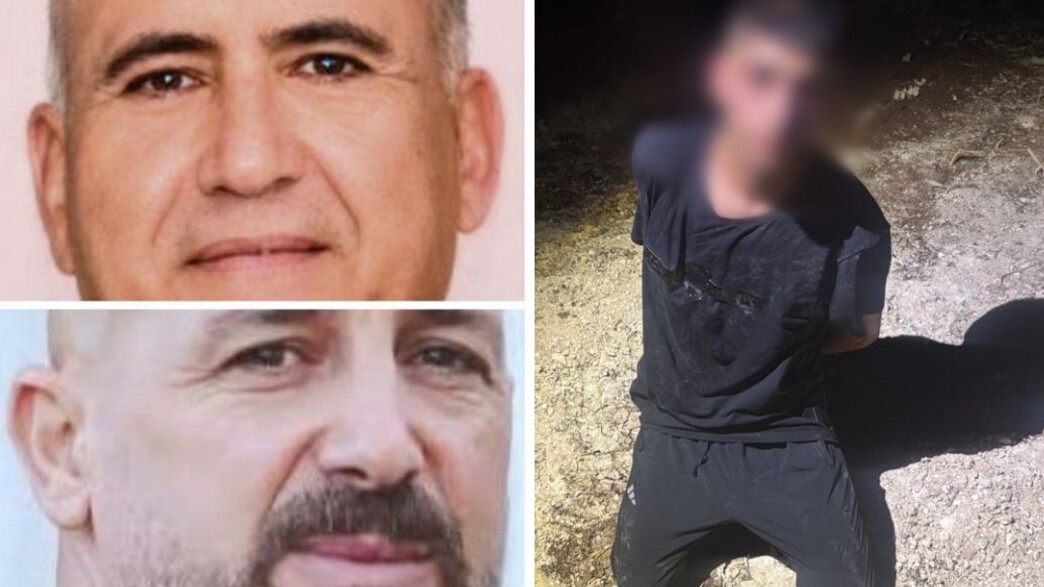 מימין: החשוד ברצח. שמאל למעלה: סעאדה סעאדה, מרואן 